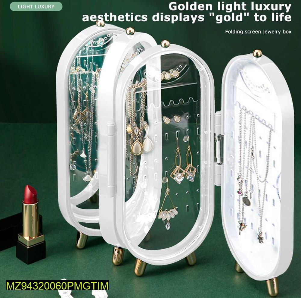 Foldable jewelry storage box