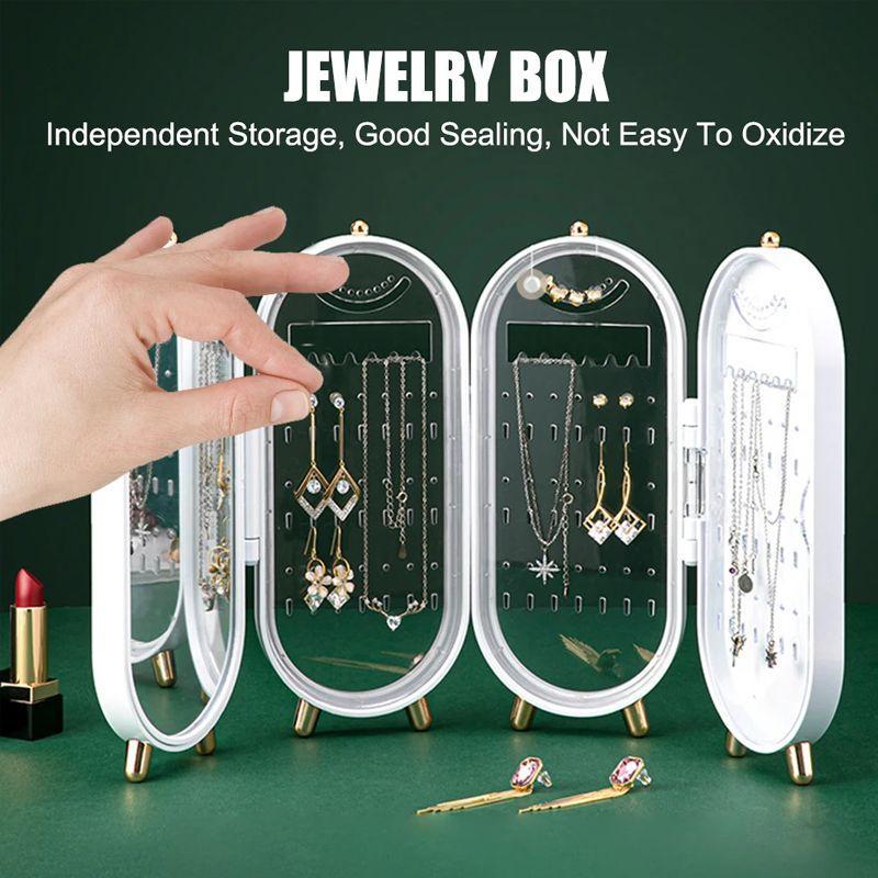 Foldable jewelry storage box