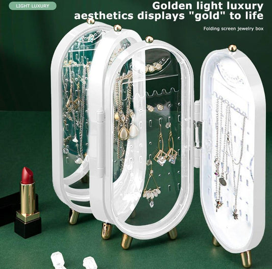 Foldable jewelry storage box